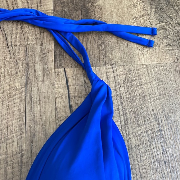 La Blanca Women's Standard Island Goddess Halter Triangle Swimsuit Top Blue 10 - Picture 10 of 12